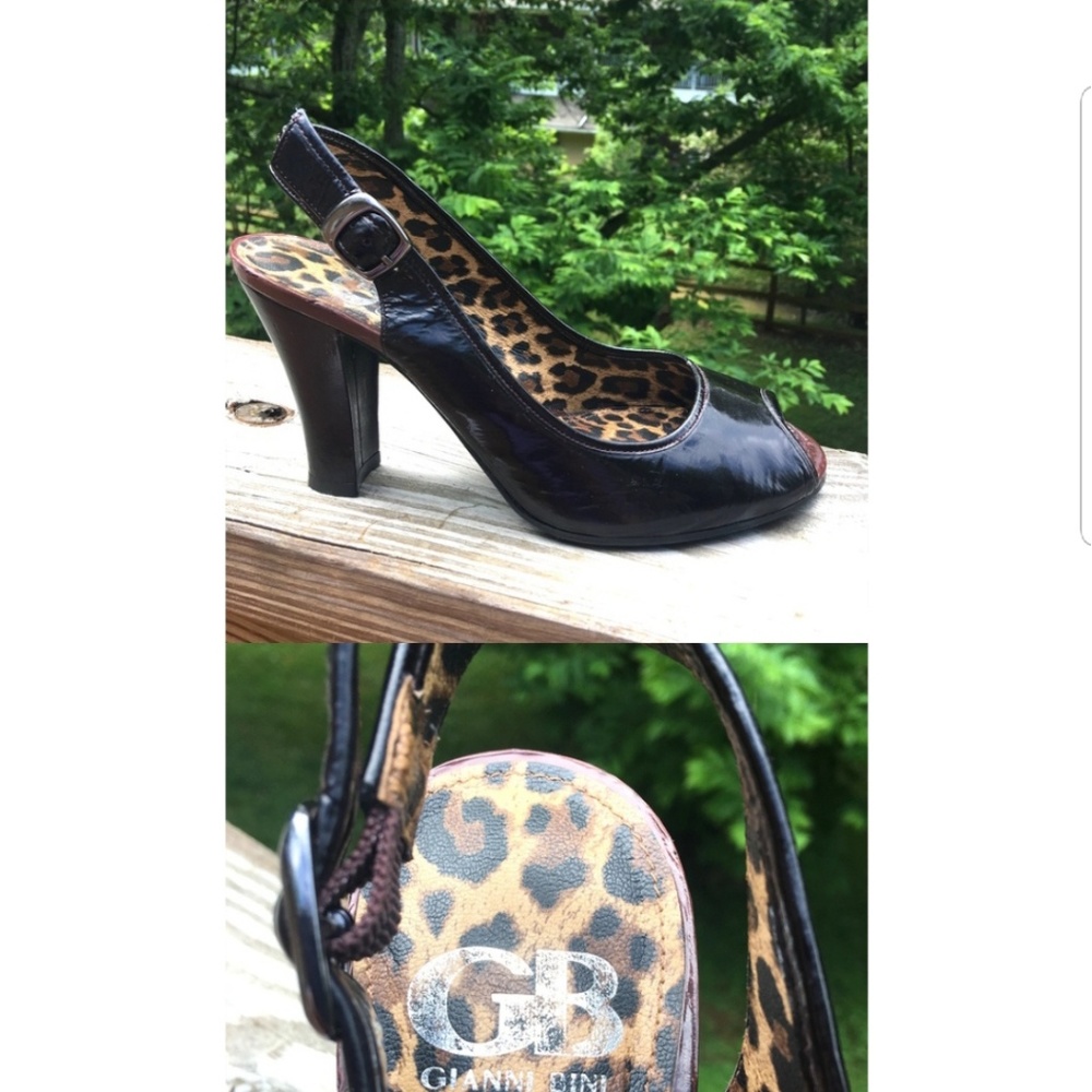 Gianni Bini Sexy Peep Toe, Slingback, Block Heels - Picture 2 of 7